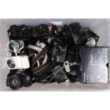 A Tray of Compact Digital Cameras, including a Canon Powershot G2, two G5's, a G9, a Samsung