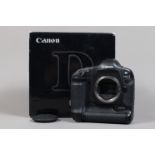 A Canon EOS-1 D DSLR Camera Body, serial no 016436, body G, light wear, with body cap, battery,