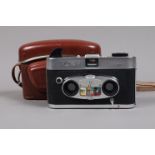 A View-Master Stereo Color Camera, with 20mm f/2.8 lenses, shutter working, elements G, in View-