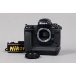 A Nikon D1x DSLR Camera Body, serial no 5109178, body G-VG, light wear, with body cap, strap,