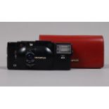 An Olympus XA4 Macro Compact Camera, shutter working, self timer working, body G, elements G, with