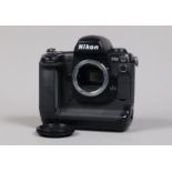 A Nikon D1x DSLR Camera Body, serial no 5175205, body G, scratches to base, wear to edges, with body