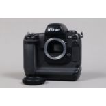 A Nikon D1x DSLR Camera Body, serial no 5110654, body G, light wear, with body cap, battery and
