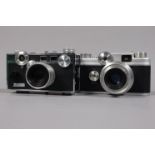 Two Argus 35mm Cameras, an Argus C-4, shutter working, rangefinder functiond, body G, with