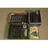 Hornby 0 Gauge and K-line electric Track and repro Hornby Showcards, a dozen pieces Hornby double-