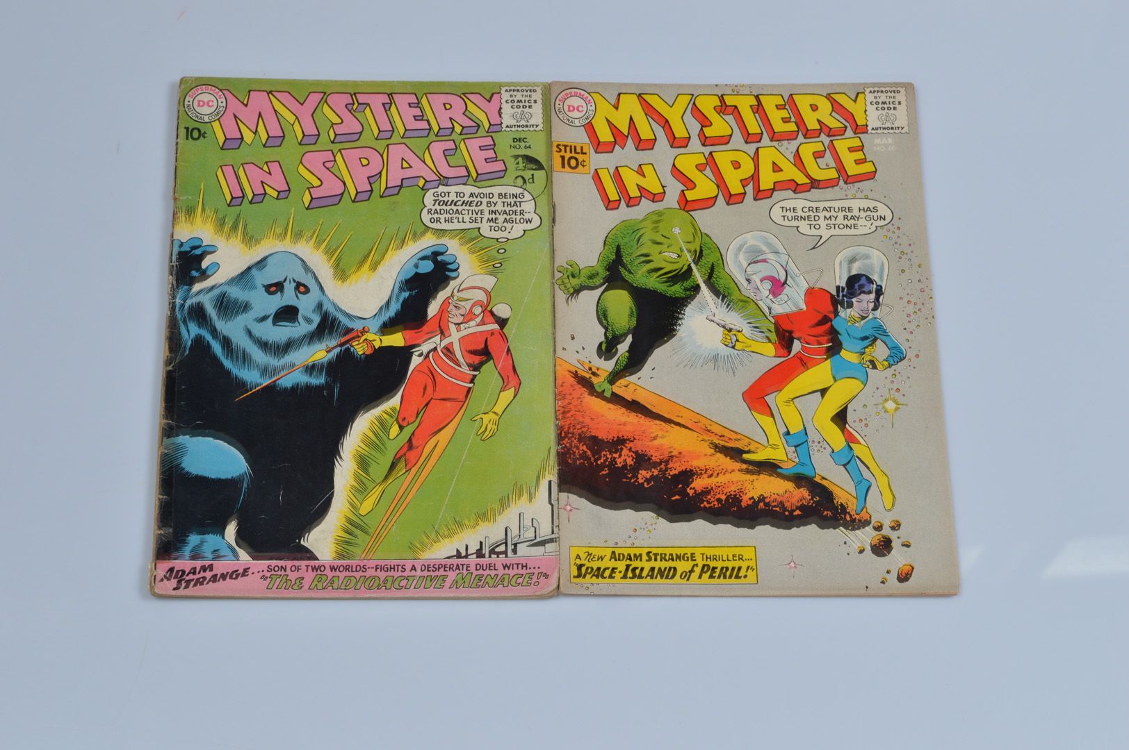 Mystery In Space #64, #66 DC Comics, (1960/61), bagged. (2)