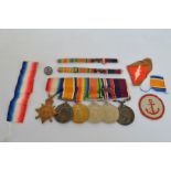 A group of WWI and WWII medals, awarded to Acting Sergeant P.G.C Blunden RFA, WWI 14-15 star,