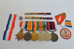 A group of WWI and WWII medals, awarded to Acting Sergeant P.G.C Blunden RFA, WWI 14-15 star,