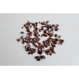 A quantity of loose almandine and pyrope garnets, of various cuts, 218ct
