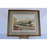 K Cherrington, 20th Century, watercolour, GWR 460 Locomotive and Tender Linton Manor, signed lower