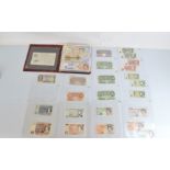 A good collection of British, Irish and European, Russian and Commonwealth bank notes, including a