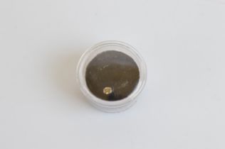 A fancy coloured diamond oval cut canary colour loose stone, 0.20ct