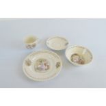 A Wedgwood Beatrix Potter children's set, Mrs Tiggywinkle including cup and saucer, bowl and side
