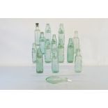 A collection of 19th century codd bottles from the Black Country, including Henry Rollinson