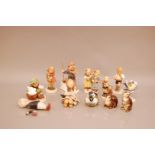 A group of 20th century W. Goebel ceramics, comprising figures and animals, all AF (qty)