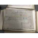 A large number of architectural drawings, by E.U. Chesterton , mostly dated 1933, contained in a