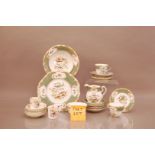 A large collection of 20th Century Spode's Avery pattern ceramics, comprising eight cups, 12 saucers
