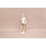 A Lladro porcelain figure of Don Quixote Alerta, 38.5cm High, numbered 1385 to the base