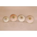 Four Studio Pottery Bowls by David White, of differing sizes, the largest 18cm diameter, the