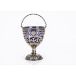 A George III silver pieced goblet possibly by Hester Bateman, 11cm high, 3.5 ozt, with engraved