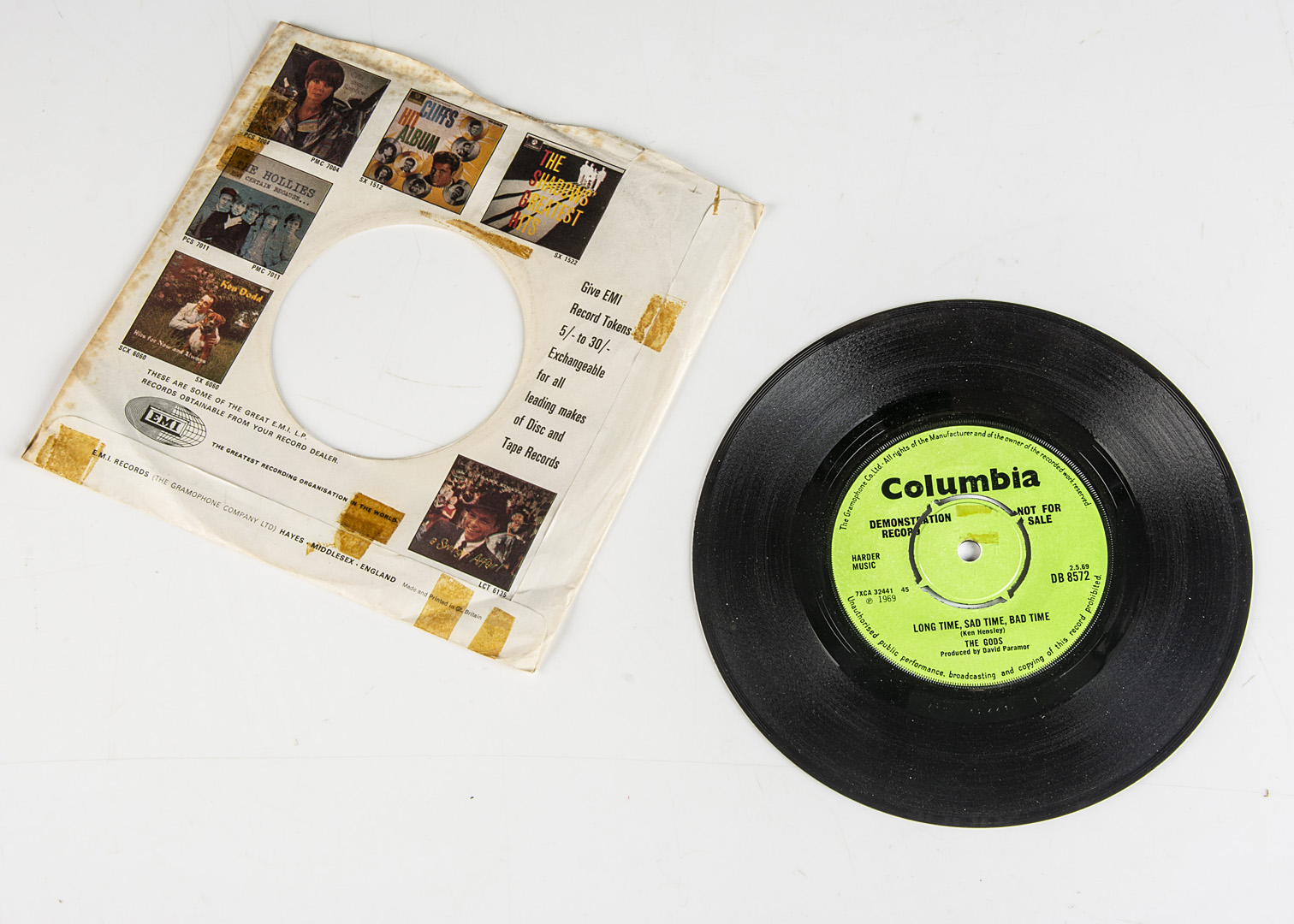 The Gods Demo 7" Single, Maria b/w Long Time Sad Time Bad Time 7" Single - UK 7" Demo release 1969 - Image 2 of 2