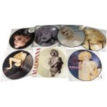 Madonna Picture Discs, seven UK release 12" Picture Discs comprising Express Yourself, Holiday,
