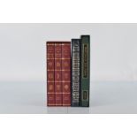 Folio Society bound volumes, including The Grand Quarrel, Brief Lives by John Aubrey, Jane Austen