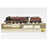 Wrenn OO Gauge W2285 LMS maroon Duchess Class 6221 'Queen Elizabeth', with instructions and