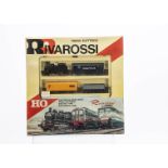 Rivarossi HO Gauge No 32 Freight Starter Train Set with Battery Box, comprising black 0-4-0 Tank