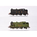 Hornby-Dublo OO Gauge 3-Rail early post-war LMS and LNER 0-6-2T Engines, LMS black 6917 and LNER