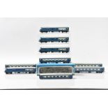 Triang OO Gauge Blue Pullman and Scratchbuilt Diesel Locomotive, an unboxed group including Tri-