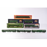 Bachmann Hornby and Replica OO Gauge BR SR green Mainline Coaches, Bachmann, 39-128A, 34-526, 39-