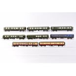 OO Gauge BR Southern Region Multiple Units and Other Coaches, all unboxed Hornby China three car DMU
