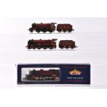 Bachmann OO Gauge Steam Locomotives and Tenders, three LMS examples , a boxed 32-175 Crab Class