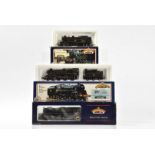 Bachmann OO Gauge BR steam Locomotives, 31-450A black 2-6-2 Ivatt Tank, 31-103 black 4-6-0 Class 4