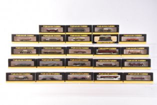 Graham Farish by Bachmann N Gauge Goods Wagons, a boxed group in various liveries, OBA /OCA Open