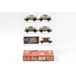 Hornby-Dublo OO Gauge 2-Rail 4679 Traffic Services Tank wagons, eight examples (two with original