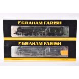 Graham Farish by Bachmann N Gauge Steam Locomotives with Tenders, two cased examples, both with card