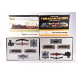 Graham Farish by Bachmann N Gauge Steam Train Sets Seaside Excursion and Suburban Passenger Set, two