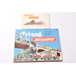 Tri-ang OO Gauge No 1 and No 2 Retail Catalogues, No 1, stamped 3d on cover, G-VG, no writing,