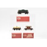 Hornby-Dublo OO Gauge 2-Rail uncommon blue ICI Bogie Tank wagon and other items, 4685 Caustic Liquor