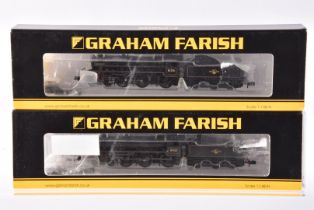 Graham Farish by Bachmann N Gauge Steam Locomotives with Tenders, two cased examples, both with card