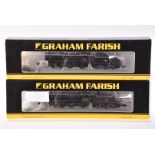 Graham Farish by Bachmann N Gauge Steam Locomotives with Tenders, two cased examples, both with card