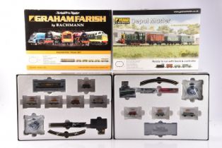 Graham Farish by Bachmann N Gauge Freight Sets, two boxed examples, 370-202 Engineers Set, including