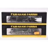 Graham Farish by Bachmann N Gauge Steam Locomotives with Tenders, two cased examples, both with card