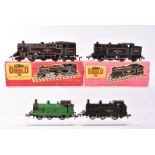 Hornby-Dublo OO Gauge 2-Rail Tank Engines, 2218 BR black 2-6-4T 80033 and 2217 0-6-2T 69550 with