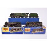 Hornby-Dublo OO Gauge 3-Rail Steam Engines, EDL18 BR black 2-6-4T 80054, 3218 BR blacks 2-6-4T