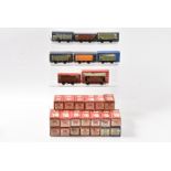 Hornby-Dublo OO Gauge 2-Rail Open wagons, 4660 UGB Sand (7, one unboxed), 4670 13-Ton Standard (