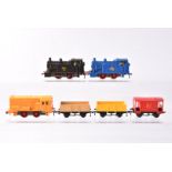 Hornby-Dublo OO Gauge 2-Rail late issue Starter Set Tank and Diesel Locomotives and wagons, BR black