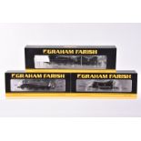 Graham Farish by Bachmann N Gauge Steam Locomotives, three cased examples, all with card sleeves,